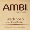 Ambi Skincare Black Soap with Shea Butter, 3.5 Oz (Pack of 2...