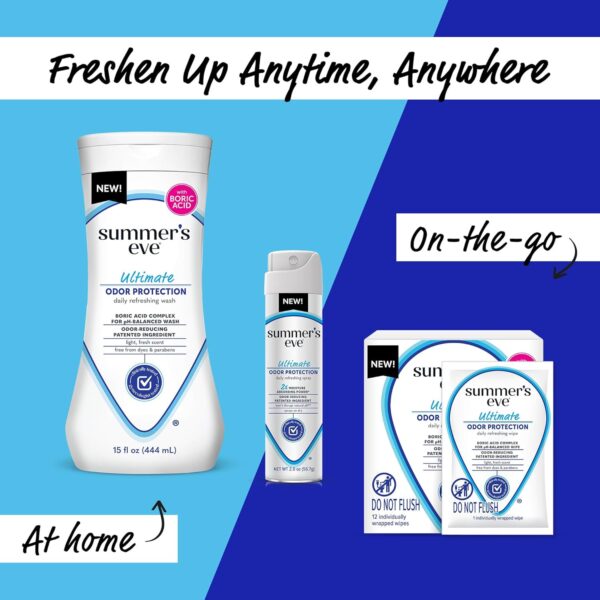 Summer's Eve, Ultimate Odor Control, Daily Feminine Wipes wi...