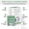 Lil' Peepers Baby Eye Wipes and Eyelid Cleanser, Preservativ...