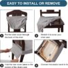 Waterproof Stretch Seat Covers,Dining Room Chair for 4 Set R...
