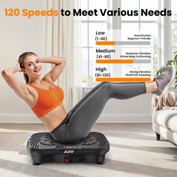 AXV Vibration Plate Fitness Platform Exercise Machine Vibrat...