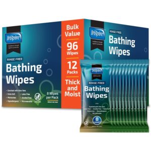 Inspire Thick Rinse Free Body Wipes, Extra Large Washcloths ...