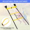 Ohuhu Agility Ladder Speed Training Set 12 Rung 20ft Exercis...
