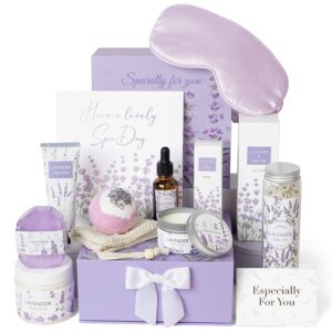 Lavender Spa Gifts Set, 11 Pcs Bath Gift Set for Women, Rela...