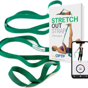 OPTP The Original Stretch Out Strap with Exercise Book, for ...