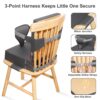Toddler Booster Seat for Dining Table Kitchen Chair, Waterpr...