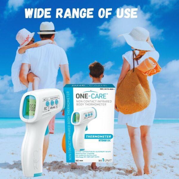 ONE-CARE Digital Infrared Thermometer HTD8813C - Non-Contact...