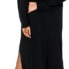 The Drop Women's Suki Rib Midi V-Back Dress