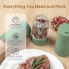 Electric Salt & Pepper Grinder Set (2 Pack) – USB Rechargeab...