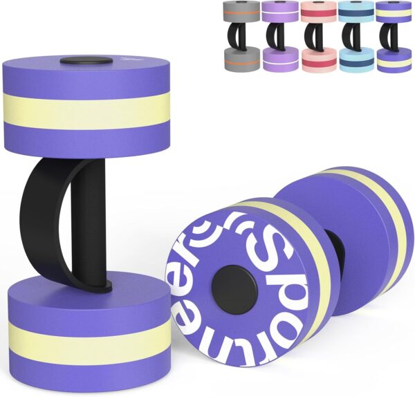 Sportneer Water Weights Aquatic Exercise Dumbbells Water Dum...