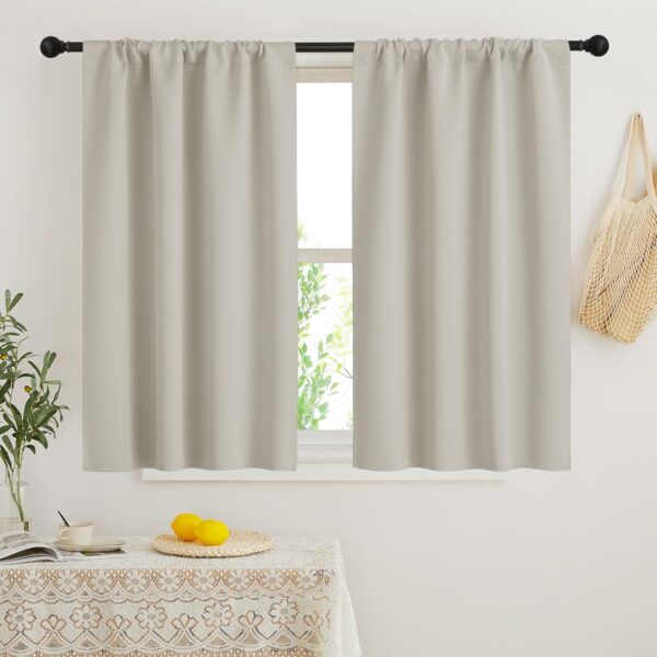 RYB HOME Blackout Curtains for Bedroom, Small Window Shades ...
