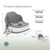 Dream On Me Cozy Pod Booster Seat with Removable Cover in Gr...