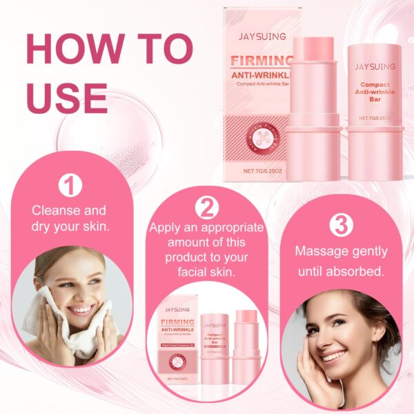 (2 Pack) Anti-Wrinkle Firming Bar, Compact Anti Wrinkle Bar,...