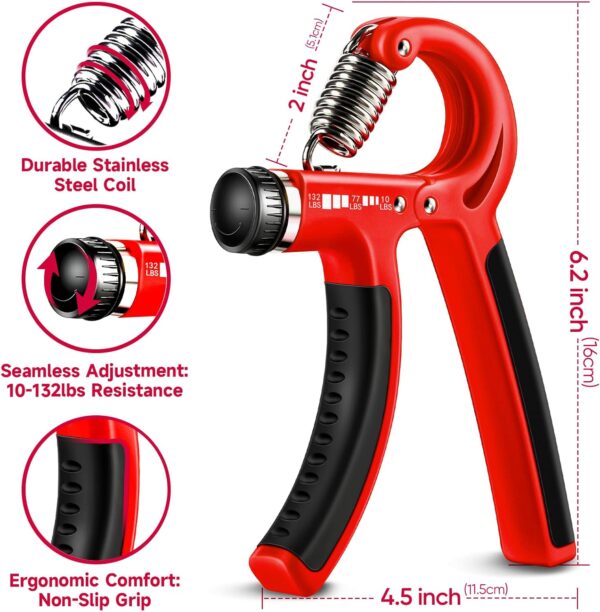 FitBeast Grip Strengthener Forearm Strengthener Hand Grips S...