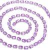 Rhinestone Trim Chain 8x10mm Light Purple Rectangle Decor Ac...