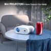 Mini Projector, VISSPL Full HD 1080P Video Projector, Portab...