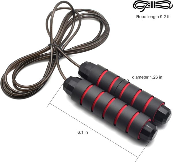 BOOMIBOO Jump Rope, Adjustable Jump Ropes,Skipping Rope Tang...