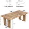 LITTLE TREE 71-Inch Dining Table, Rectangular Wooden Kitchen...