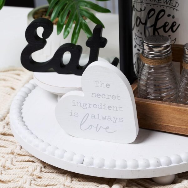 GENMOUS Farmhouse Kitchen Tiered Tray Decor Items Mini Set, ...