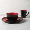 Stone Lain Albie Stoneware 16 Piece Dinnerware Set, Plates a...