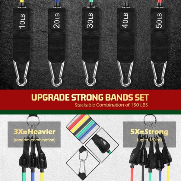 VEICK Resistance Bands, Exercise Bands, Workout Bands, Resis...