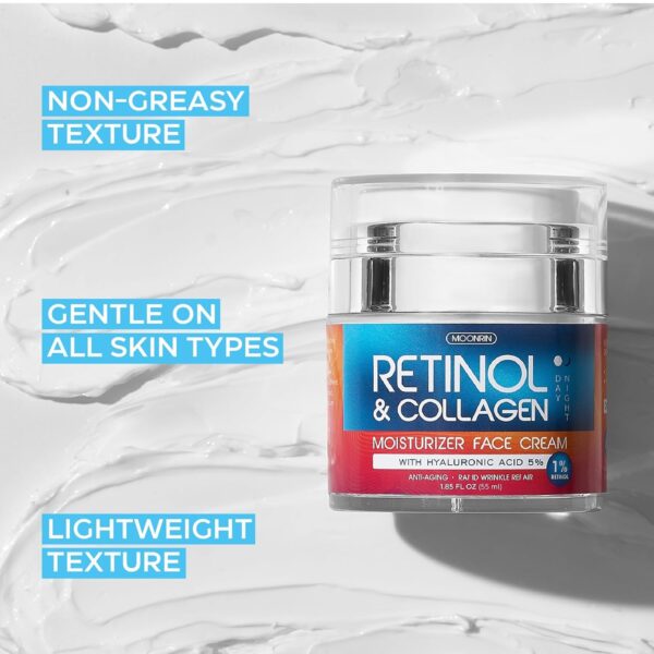 Retinol Cream for Face with Hyaluronic Acid, Anti Aging Wrin...