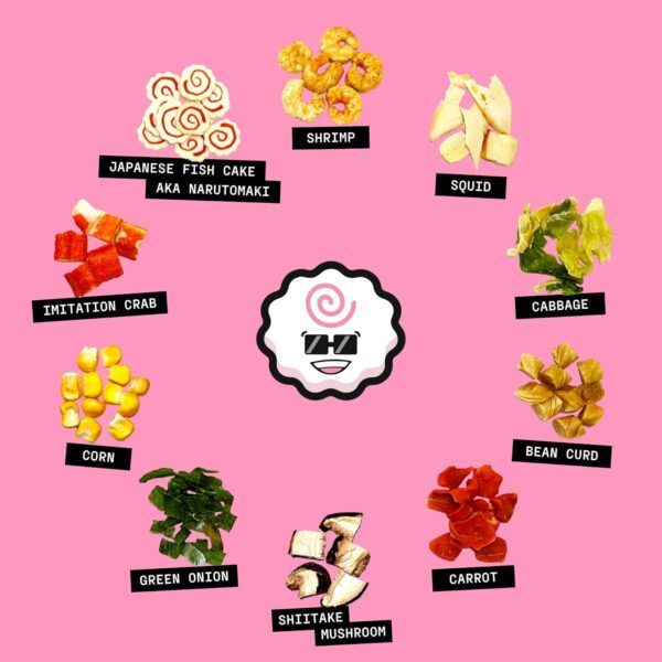 The Ramen Bae - Classic Seafood and Vegetables MIx, Dried Ra...