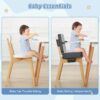Booster Seat for Kitchen Chair, Toddler Booster Seat for Din...