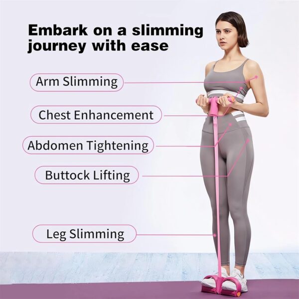 21 Fitness Resistance Bands-4 Tube Pedal Ankle Puller - 2023...