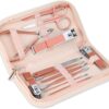 Nail Clippers and Beauty Tool Portable Set, Rose Gold Marten...