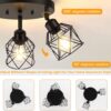3-Light Kitchen Flush Mount Ceiling Light, Adjustable Multi-...
