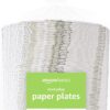 Amazon Basics Everyday Paper Plates, 8.62 Inch, Disposable, ...