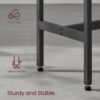 VASAGLE Bar Table, Narrow Long Kitchen Dining Table, Sturdy ...