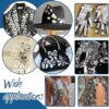 PH PandaHall 200pcs Teardrop Sew on Mirrors Pieces Silver Ac...