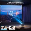 【Electric Focus & Auto Keystone】TMY Portable Projector with ...