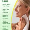 Elvira 100 Count Disposable Face Towels, Biodegradable Facia...