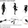 BOOMIBOO Jump Rope, Adjustable Jump Ropes,Skipping Rope Tang...