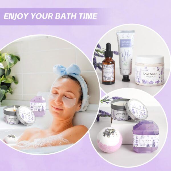 Lavender Spa Gifts Set, 11 Pcs Bath Gift Set for Women, Rela...