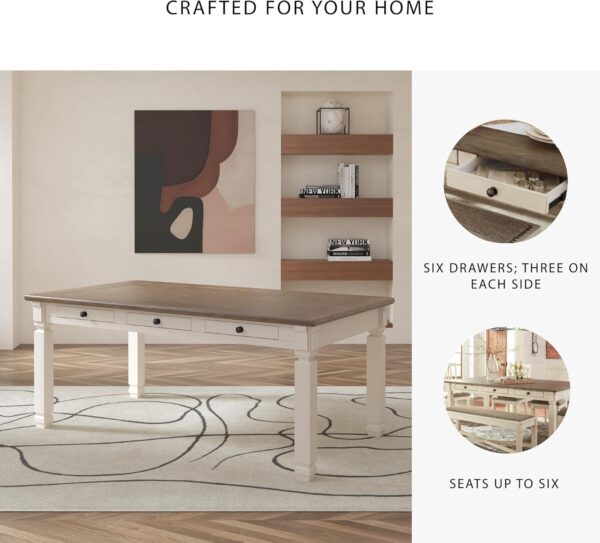 Signature Design by Ashley Bolanburg Farmhouse Dining Table ...