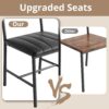 IRONCK Dining Table Set for 4, Kitchen Table with Upholstere...