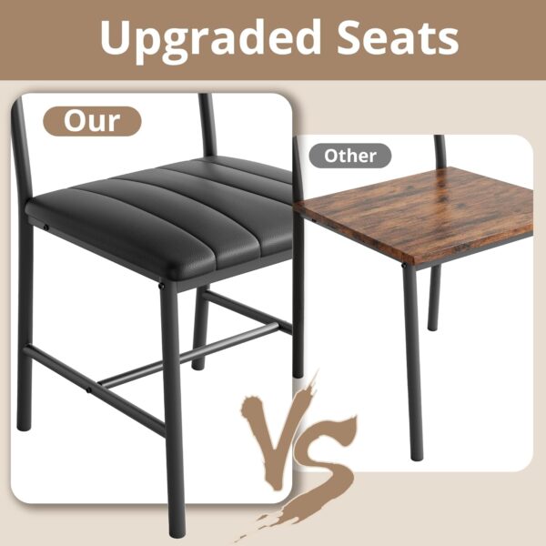 IRONCK Dining Table Set for 4, Kitchen Table with Upholstere...