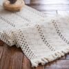 Alynsehom Macrame Table Runner Cream Beige Boho Table Runner...