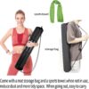 Rowing Machine Mat 96" x 30" with Storage Bag and Sports Tow...