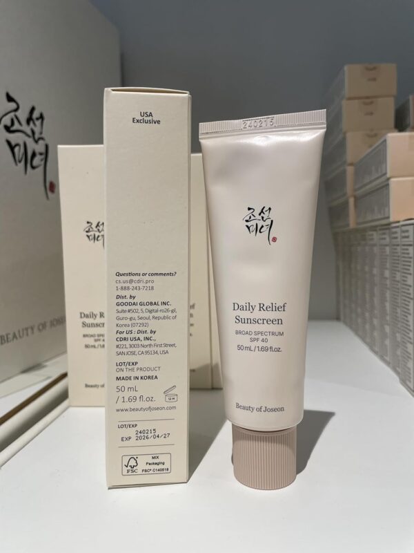 Beauty of Joseon Daily Relief Sunscreen for face Sun moistur...