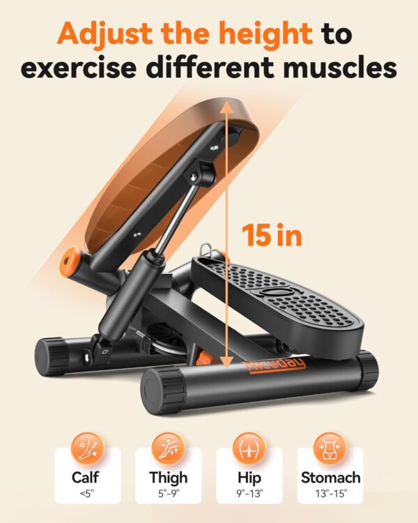 Niceday Twist Stepper for Exercise at Home, Mini Stair Stepp...
