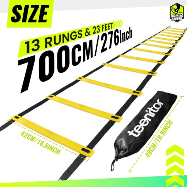 Teenitor Agility Ladder Speed Ladder Training Ladder for Soc...