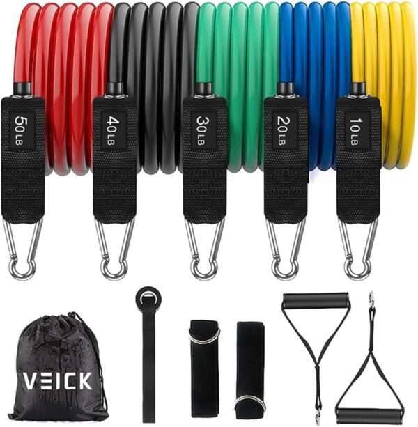 VEICK Resistance Bands, Exercise Bands, Workout Bands, Resis...