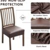 NILUOH Waterproof Seat Covers for Dining Room Chairs Set of ...