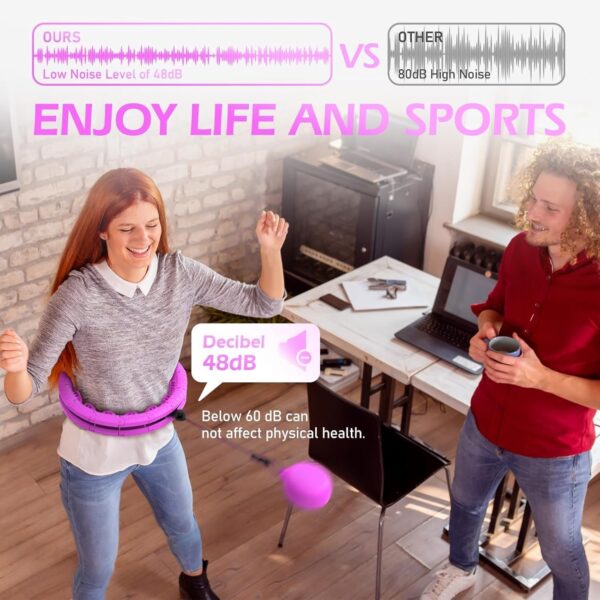 Weighted Hula Circle with 26 Links(56 Inch) for Adults Weigh...