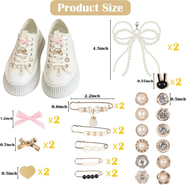 32Pcs Shoe Charms for Sneakers, Shoe Lace Charms Jewelry for...